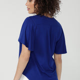 Lila Top in Cobalt Bamboo