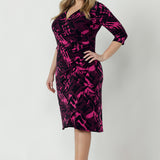 Lily Wrap Dress in Turkish Delight