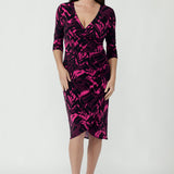 Lily Wrap Dress in Turkish Delight