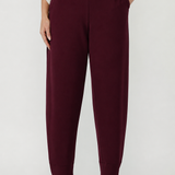 Liv Barrel Leg Pant in Wine Smart Crepe