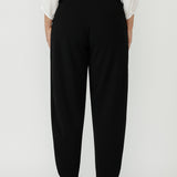 Smart Crepe Liv Barrel Leg Pant in Black