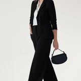 Longline Tailored Jacket in Black