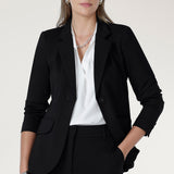 Longline Tailored Jacket in Black