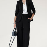Longline Tailored Jacket in Black