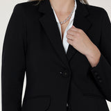 Longline Tailored Jacket in Black