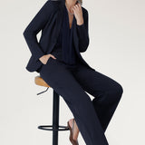 Longline Tailored Jacket in Charcoal