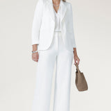 Longline Tailored Jacket in Ivory