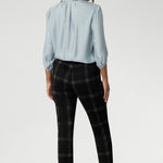 The tailored waistband features a fly fastening with a hook and bar closure for a clean front, while angled front pockets, back darts, and belt loops complete the look with refined detail.