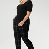 The full collection offers three beautifully coordinated pieces: the Lulu tapered pant, a wide leg pant for a softer silhouette, and a tailored blazer that pairs perfectly with both. Available in inclusive sizes 8 to 24, Leina + Fleur’s suiting redefines how women dress—confident, comfortable, and always ready for wherever the day leads. Shop the Cocoa Plaid collection online now.
