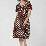 Maggie Dress in Choc Spot