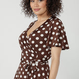 Maggie Dress in Choc Spot