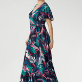 Designer Archive - Maggie Maxi Wrap Dress in Soiree