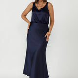 Soho Cami in Ink Satin
