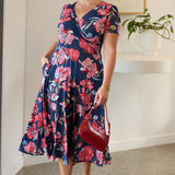 Mavis Dress in Perfect Peony