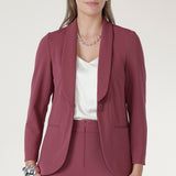 Crafted from luxe, body-contouring scuba jersey, the Merit Blazer is a modern tailored layer designed for work and beyond. 