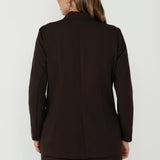 Merit Blazer in Cocoa Smart Crepe