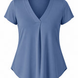 Made For You Archive - Emily Top in Blue Jeans Bamboo