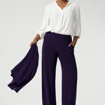 The Monroe Pant is our best-selling workwear pant, crafted from a luxurious heavy-weight jersey that drapes beautifully and offers all-day comfort. Available in sizes 8-24.