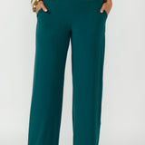 This elevated pull on style features a deep double layer waistband for a smooth, flattering fit and a clean straight leg silhouette. Available in three lengths.