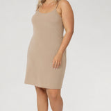 Myah Reversible Mini Slip in Latte