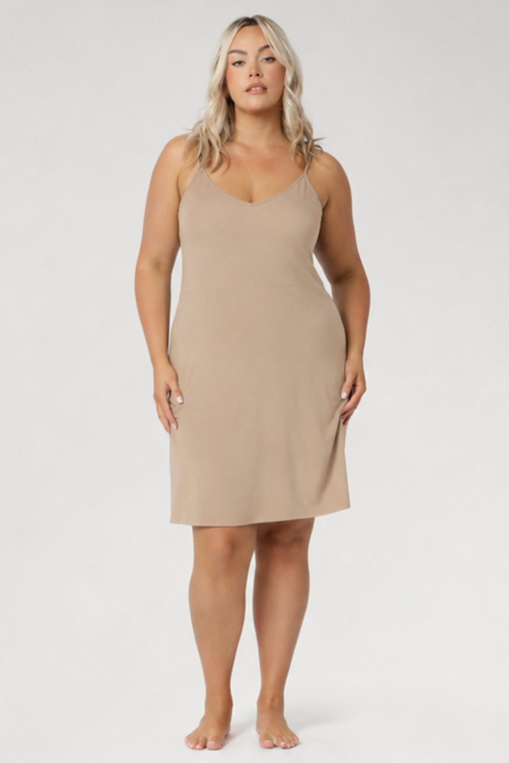 Myah Reversible Mini Slip in Latte