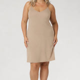 Myah Reversible Mini Slip in Latte