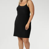 Myah Reversible Mini Slip in Black