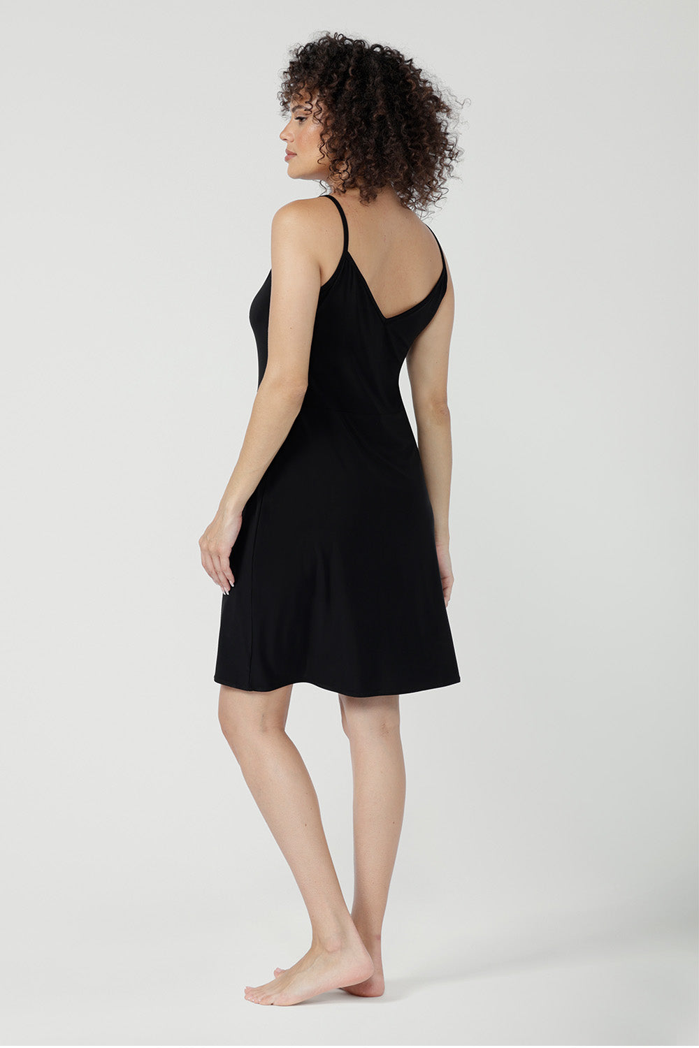 Under Dress Slip Australia Myah Reversible Slip Dress in Black | Women's  Loungewear