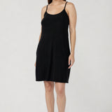 Myah Reversible Mini Slip in Black