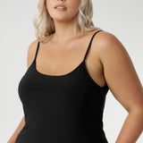 Myah Reversible Mini Slip in Black