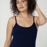 Myah Reversible Mini Slip in Navy