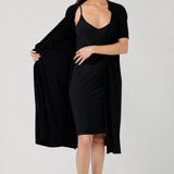 Myah Reversible Mini Slip in Black