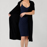 Myah Reversible Mini Slip in Navy