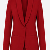 Zero Waste - Merit Blazer in Flame Smart Crepe