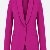 Zero Waste - Merit Blazer in Pink Smart Crepe