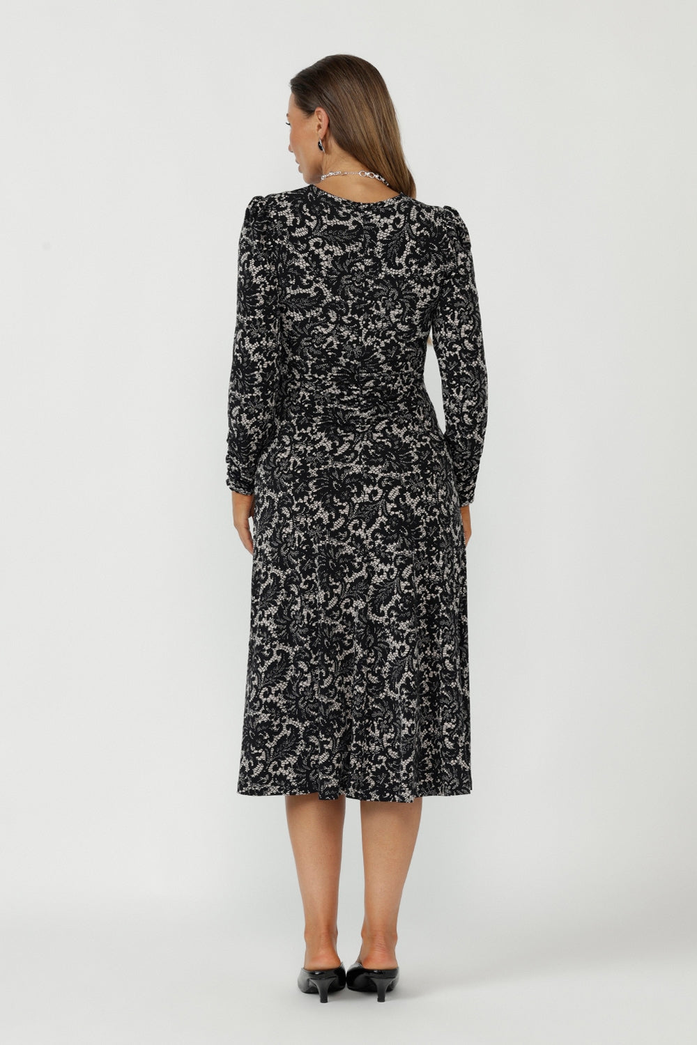 nadine long sleeve midi dress Nadine Merabi Juliette Blue Dress 6