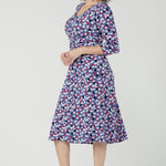 Crafted from our signature dry touch stretch jersey, the Nadine Dress is an elegantly subtle aline dress with fashion forward ruched sleeves, offering a flattering silhouette.