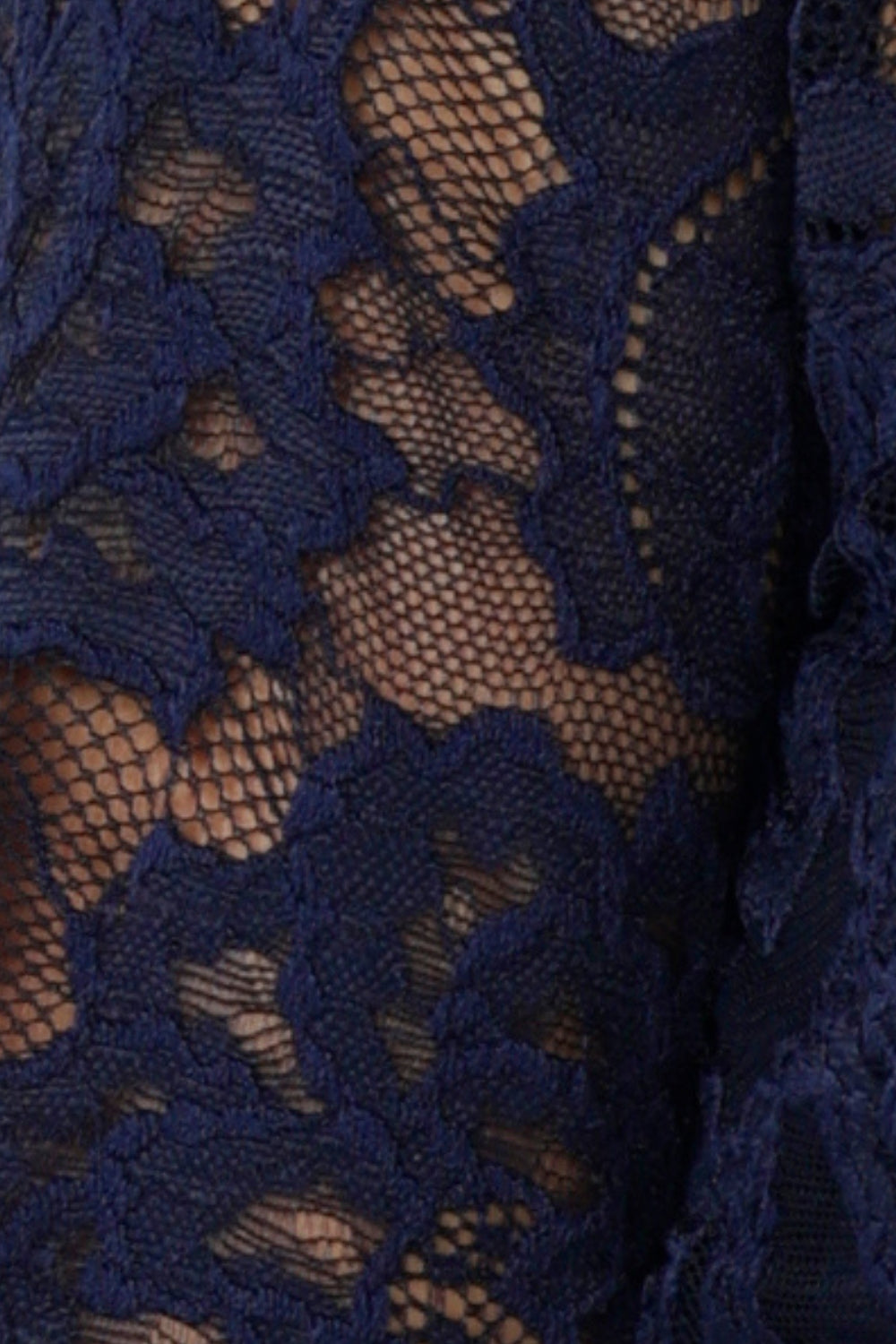 Stretch Lace Swatch in Navy colour way