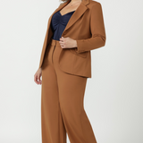 Wide Leg Pant in Toffee