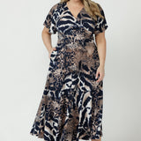 Nicolle Wrap Dress in Untamed