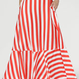 Nitelle Maxi Dress in Tang Stripe