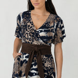 Obi Belt in Truffle Suede