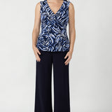 Olga Top in Indigo Drift