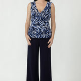 Olga Top in Indigo Drift
