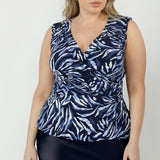 Olga Top in Indigo Drift