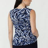 Olga Top in Indigo Drift