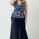 Olga Top in Indigo Drift