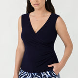 Olga Top in Navy