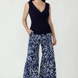 Olga Top in Navy