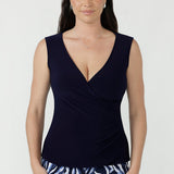 Olga Top in Navy